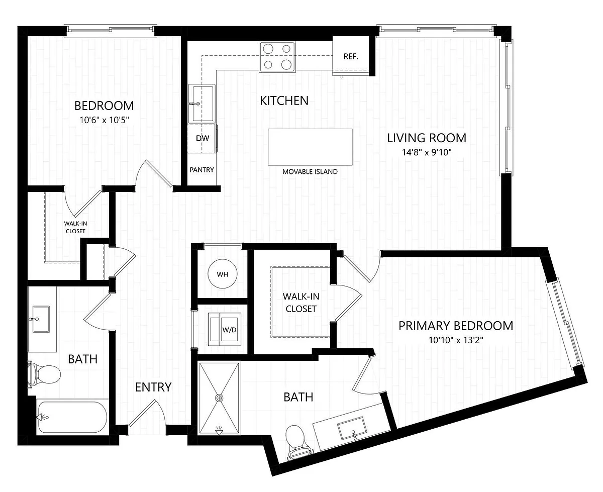 Floor plan B21-2X2