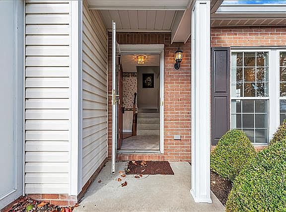 Front entry into the foyer
