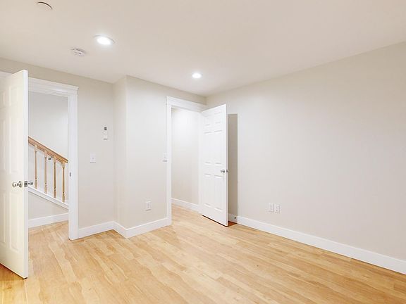 The basement unit is two rooms, one bedroom, and one kitchenette room with ample room in the kitchenette for a second studio bedroom, office or living room