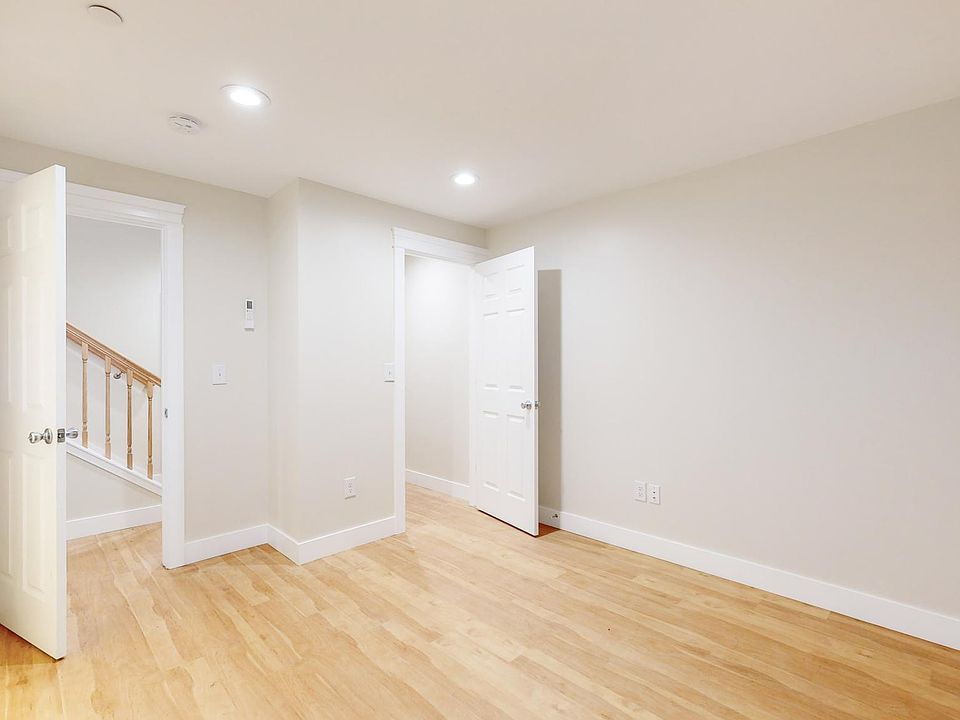 The basement unit is two rooms, one bedroom, and one kitchenette room with ample room in the kitchenette for a second studio bedroom, office or living room