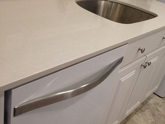 New counters, dishwasher and sink