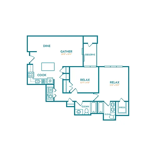 Floor plan Saybrook
