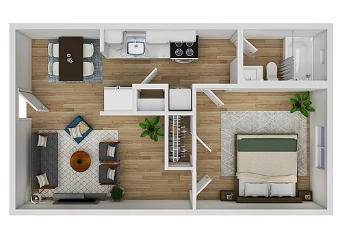 Floor plan One Bedroom