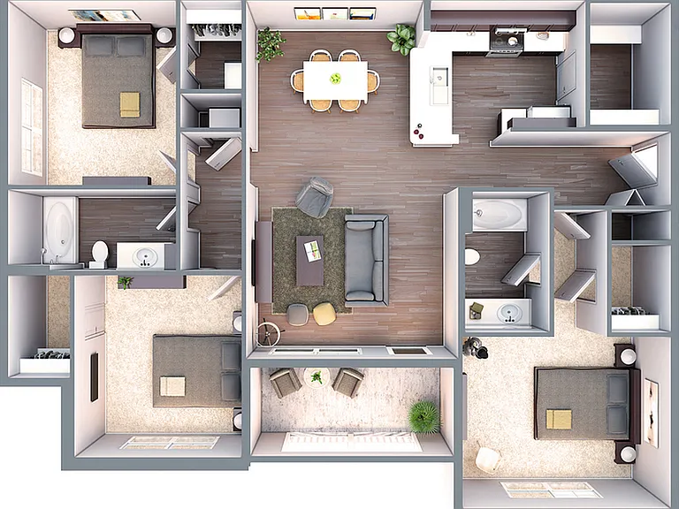 C1 - 3x2 - 1240sqft C1 - 3x2 - 1240sqft