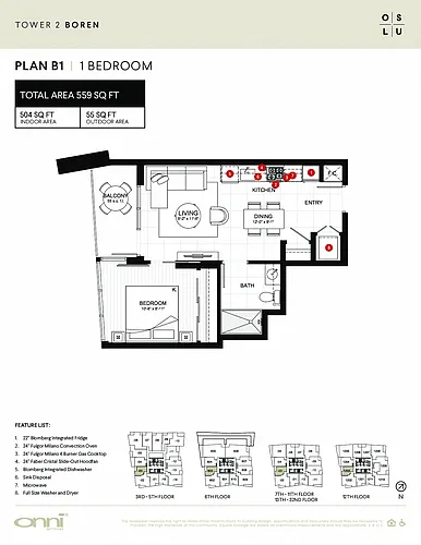 Floor plan Boren B1