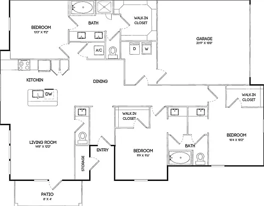 C1 | 3x2.5 | 1690 sq ft C1 | 3x2.5 | 1690 sq ft