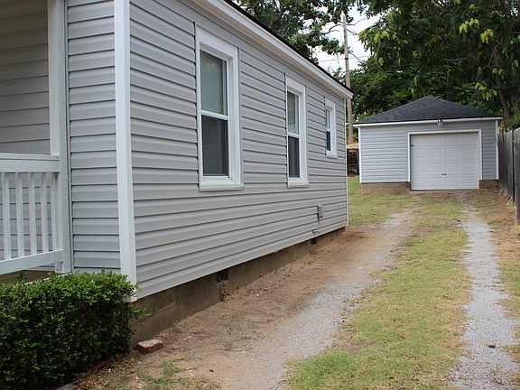 Side of home to garage