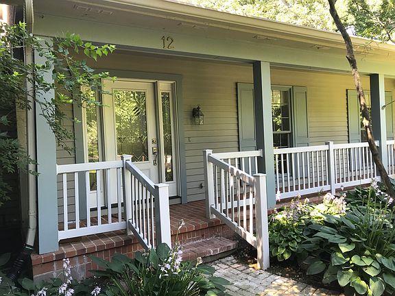 Front door and porch.  