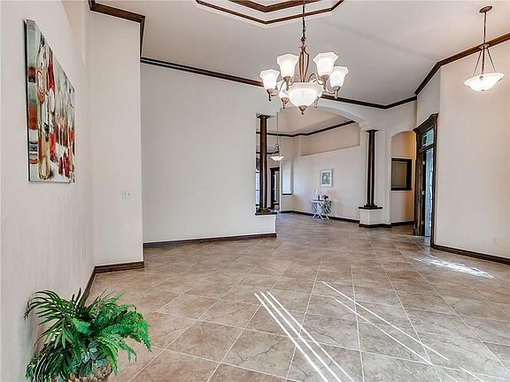 This view is from formal dining toward the formal living room.