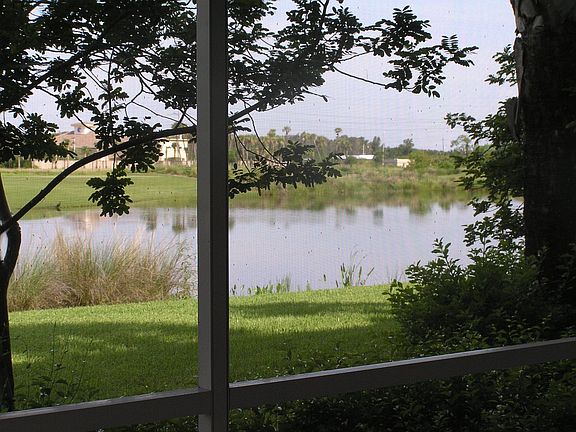 view from screened lanai