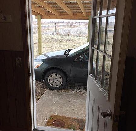 Entrance to Laundry Room with Carport Parking