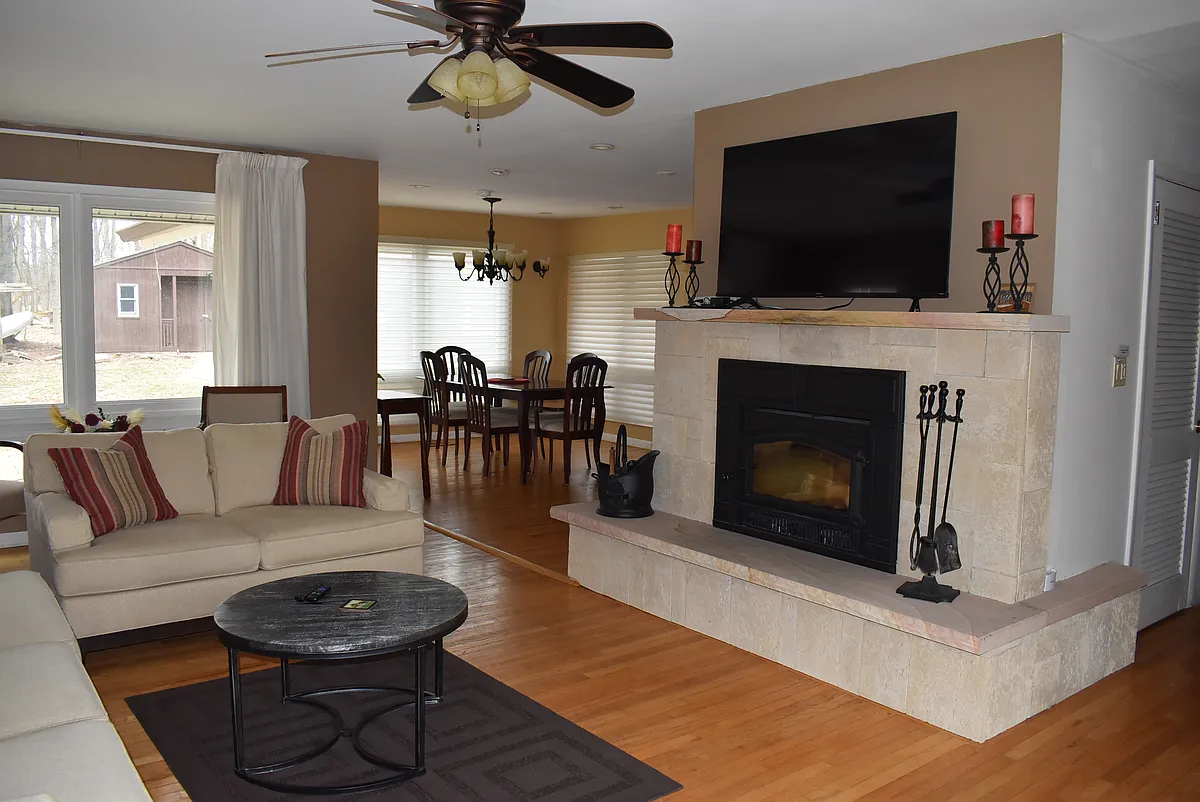 Living room furnished and dining room. - S Randolphville Rd