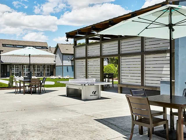 Enjoy Leisure Time in Our Outdoor Sun Lounge and Game Area at The Flatts Salisbury