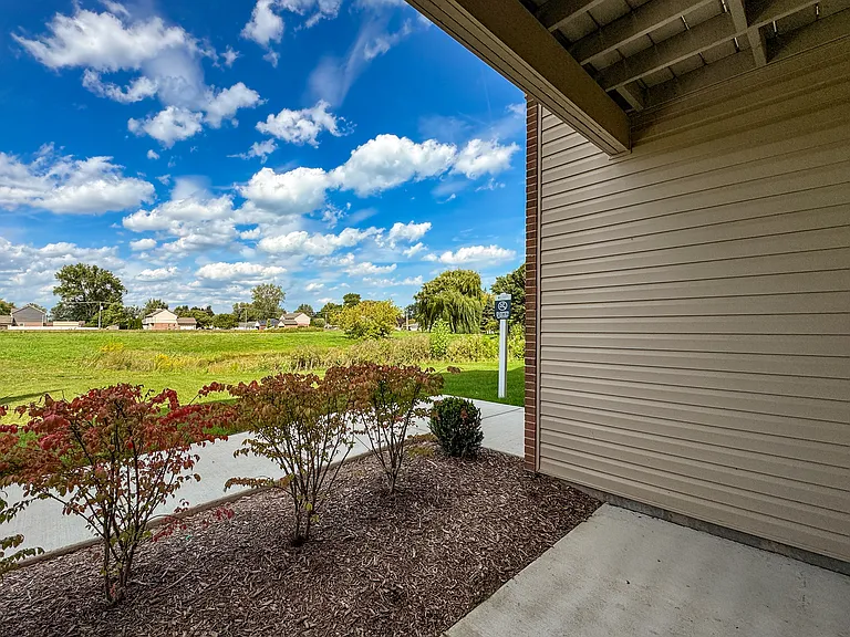 Outdoor space at Prentiss Pointe Apartments