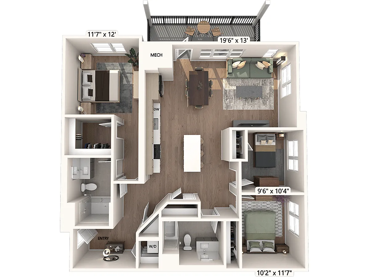 Floor plan C3U