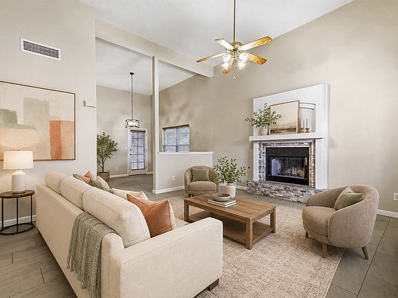 Digital Staged Living Space
