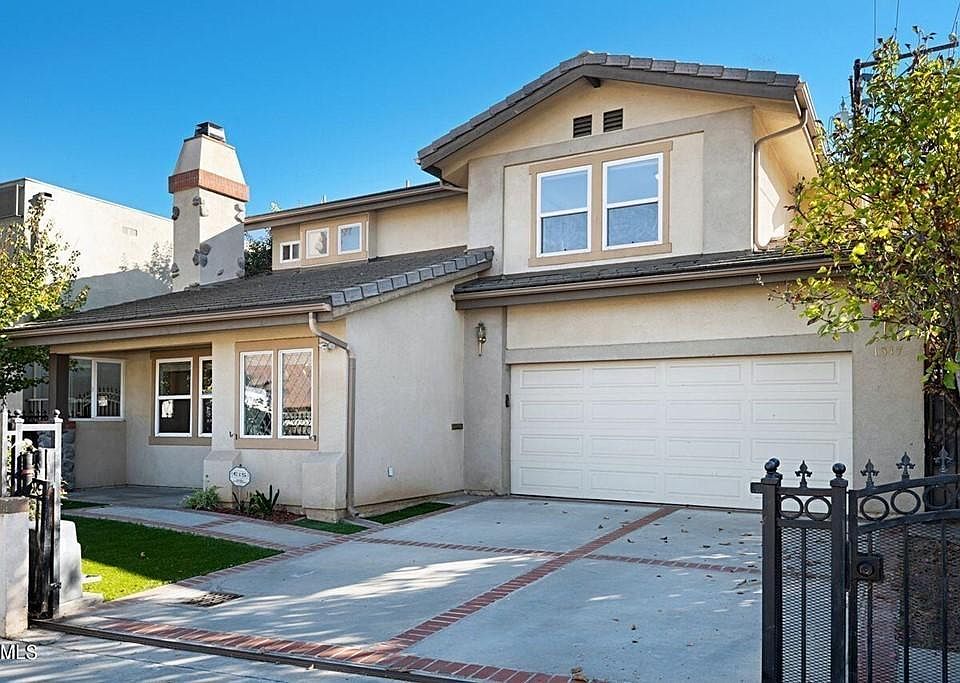 Gated front entrance of home.