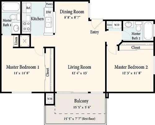 Floor plan Douglas - Down