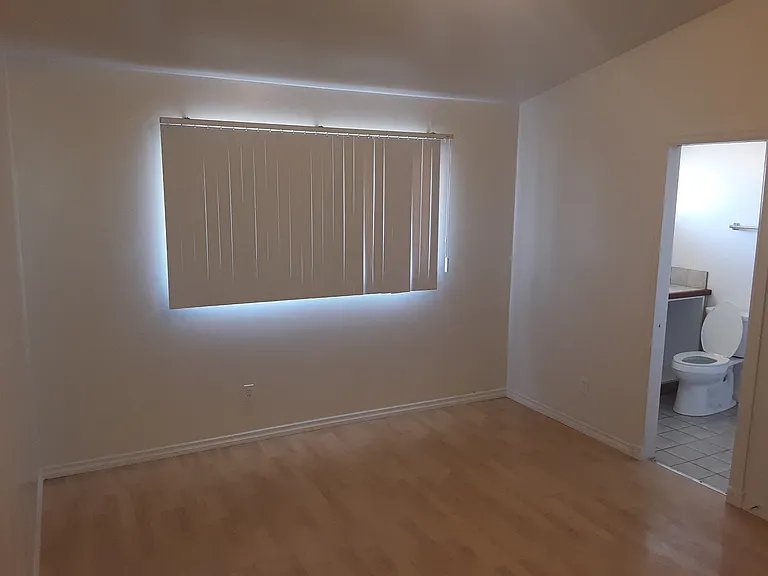 Master bedroom and bathroom