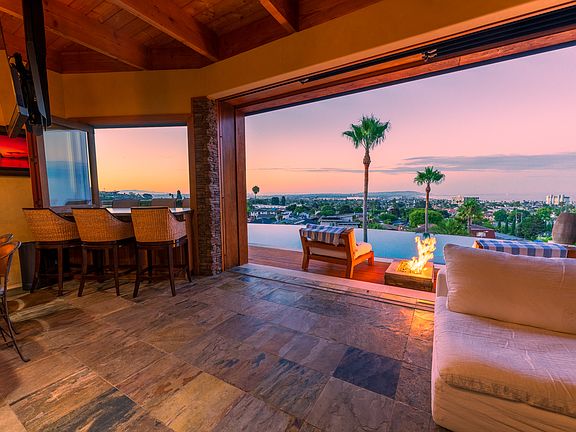 Great room looking out onto the pool deck. South facing view.