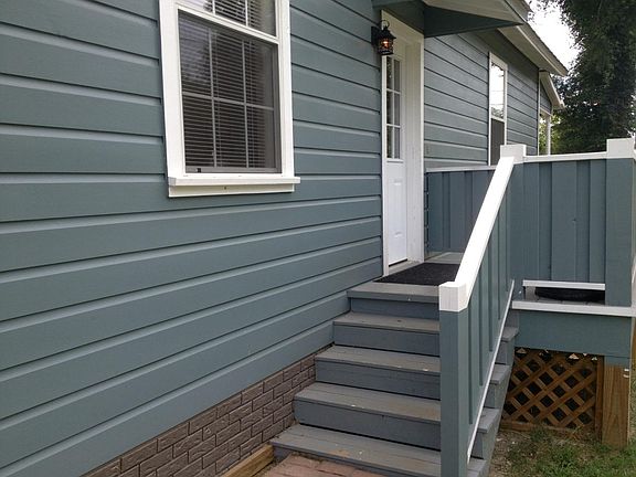 side entry and porch