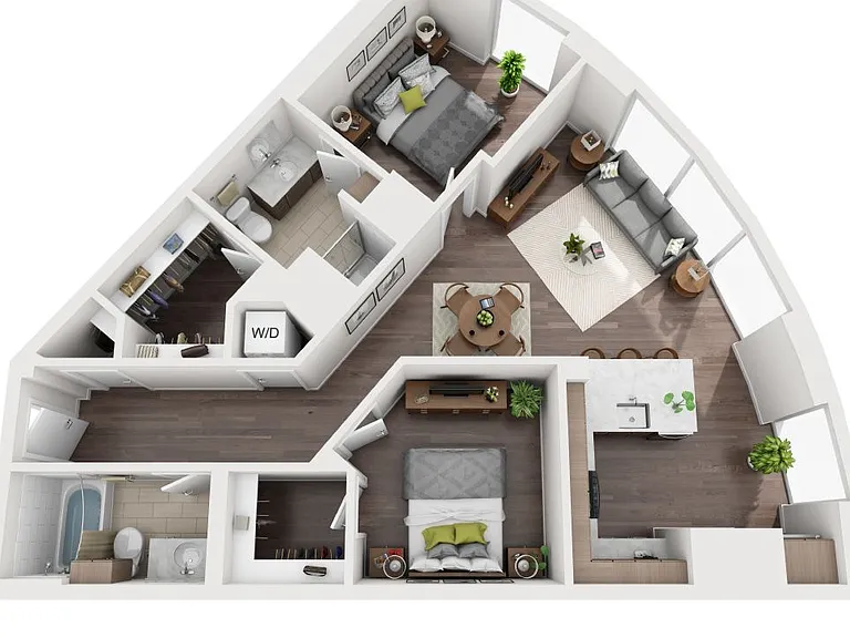 McKenzie - D1 - 2 Beds - 2 Baths - 1046 Sq. ft.