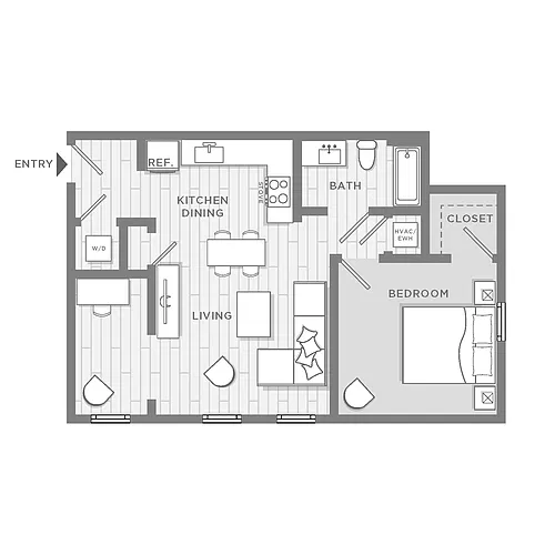 Floor plan Stockton ADA Unit