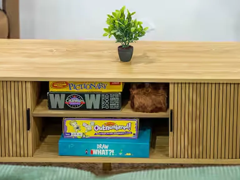 Featuring a game table and a variety of board games for hours of entertainment.