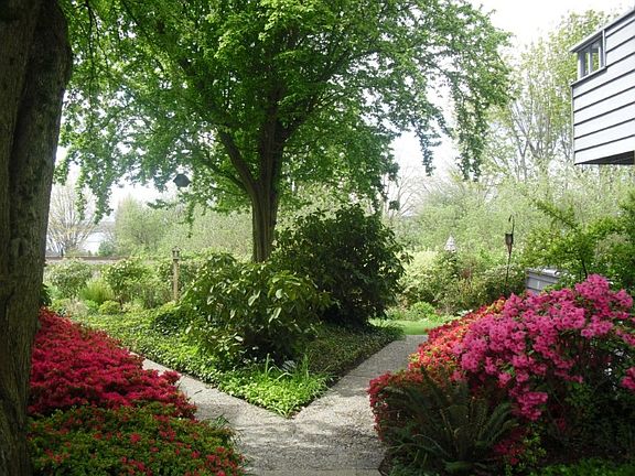 This is the sidewalk garden approach, see the peek-a-boo view?