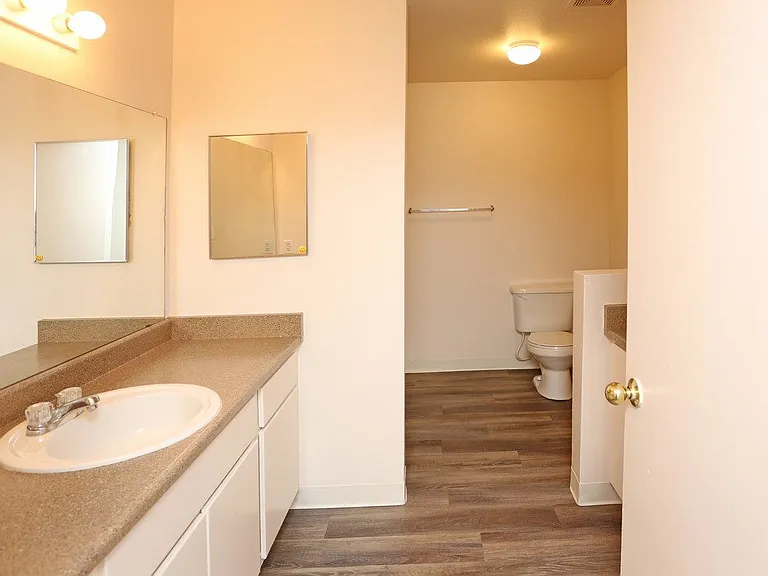 Bathroom with large vanity area