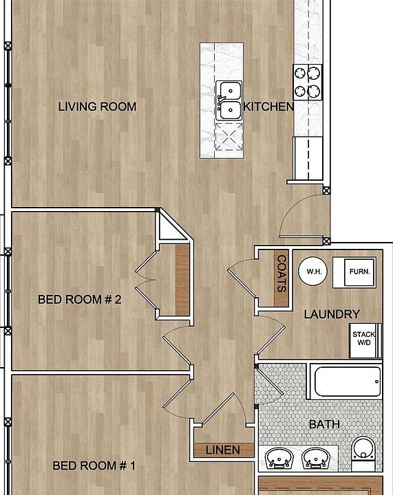 Spacious Studio W/ 10ft Windows & Washer/Dryer 2219 Coolidge Hwy