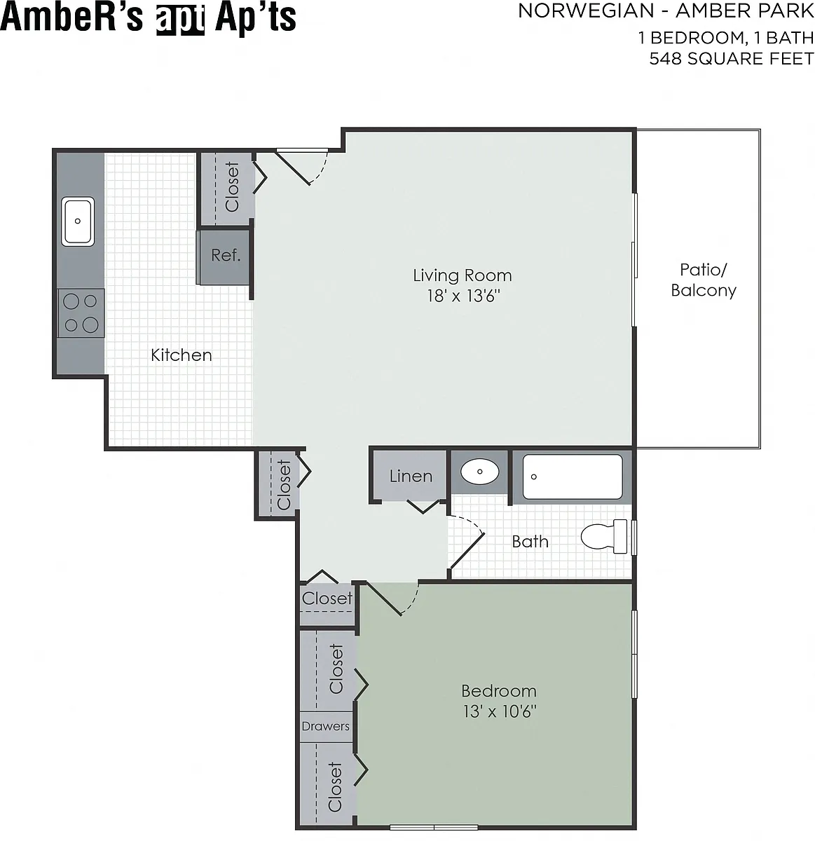Floor plan Norwegian- Amber Park