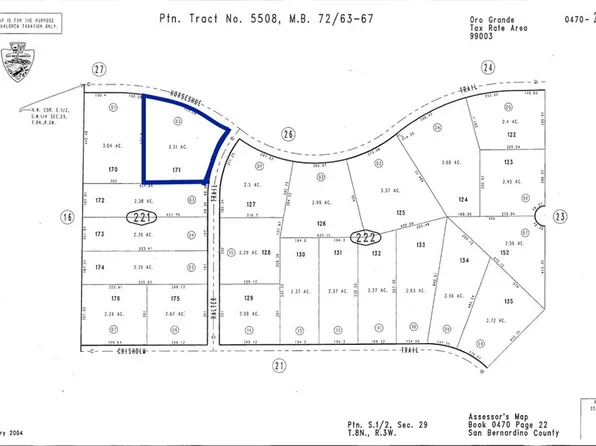 0 Horseshoe Trl #171, Oro Grande, CA 92368