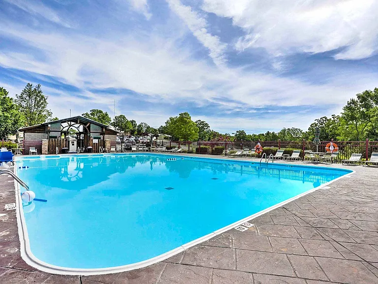 One of five swimming pools