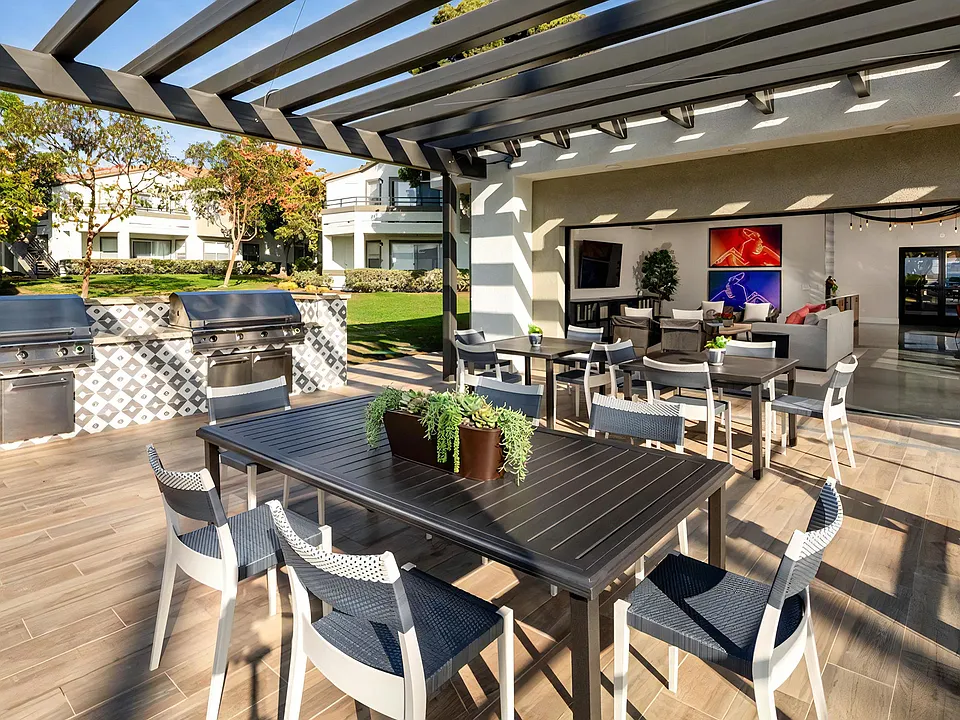 Cook out under cover here, with seating for everyone you invited.