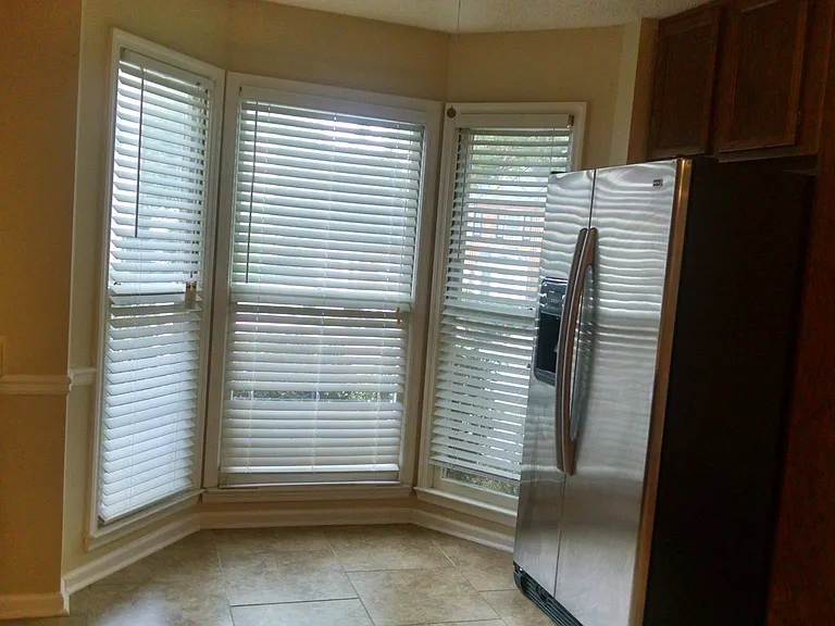 Bay window in kitchen.