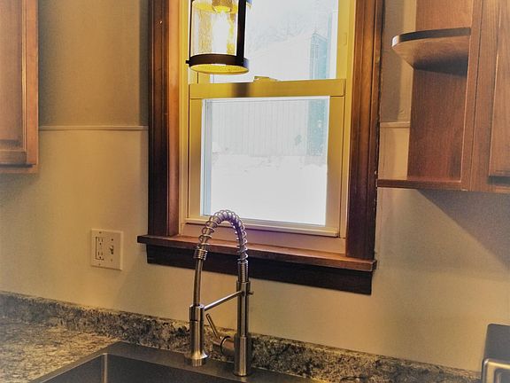 Beautiful new lighting and New farm size sink!