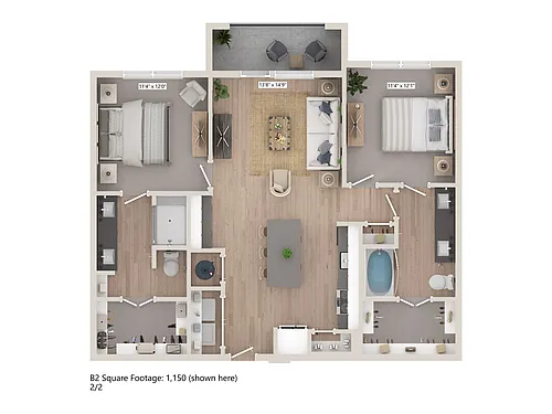 Floor plan B2