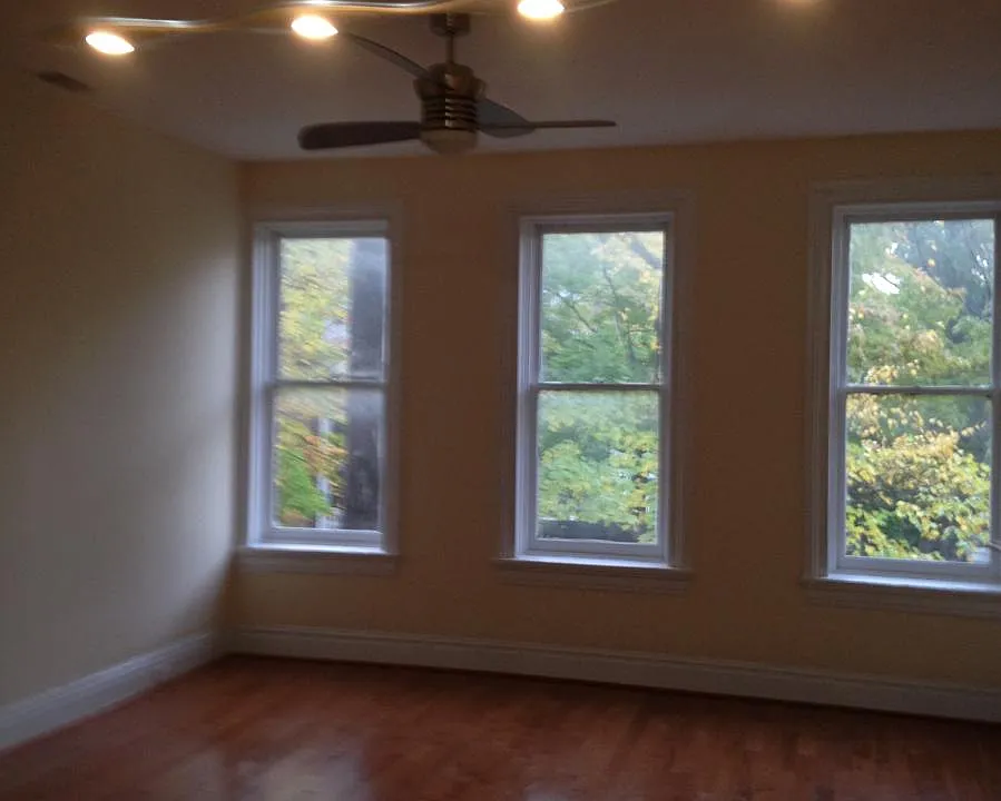 Great room - breakfast bar to living room