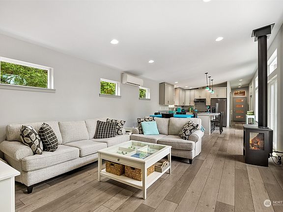 Ductless mini split for heat & AC. Propane fireplace adds amazing ambiance.>