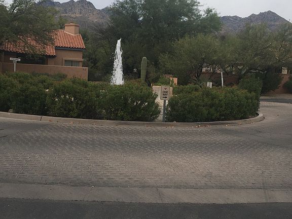 Mountain and fountain view