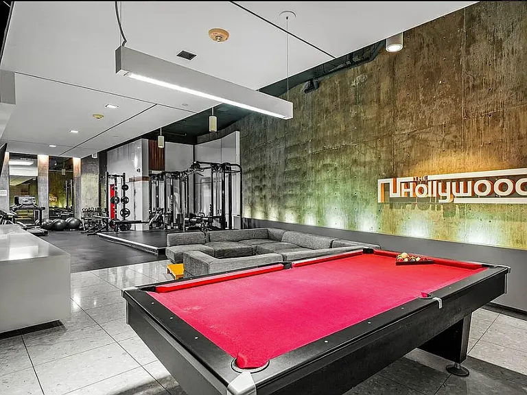 Gym and game room