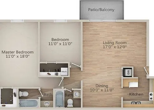 Floor plan Jupiter
