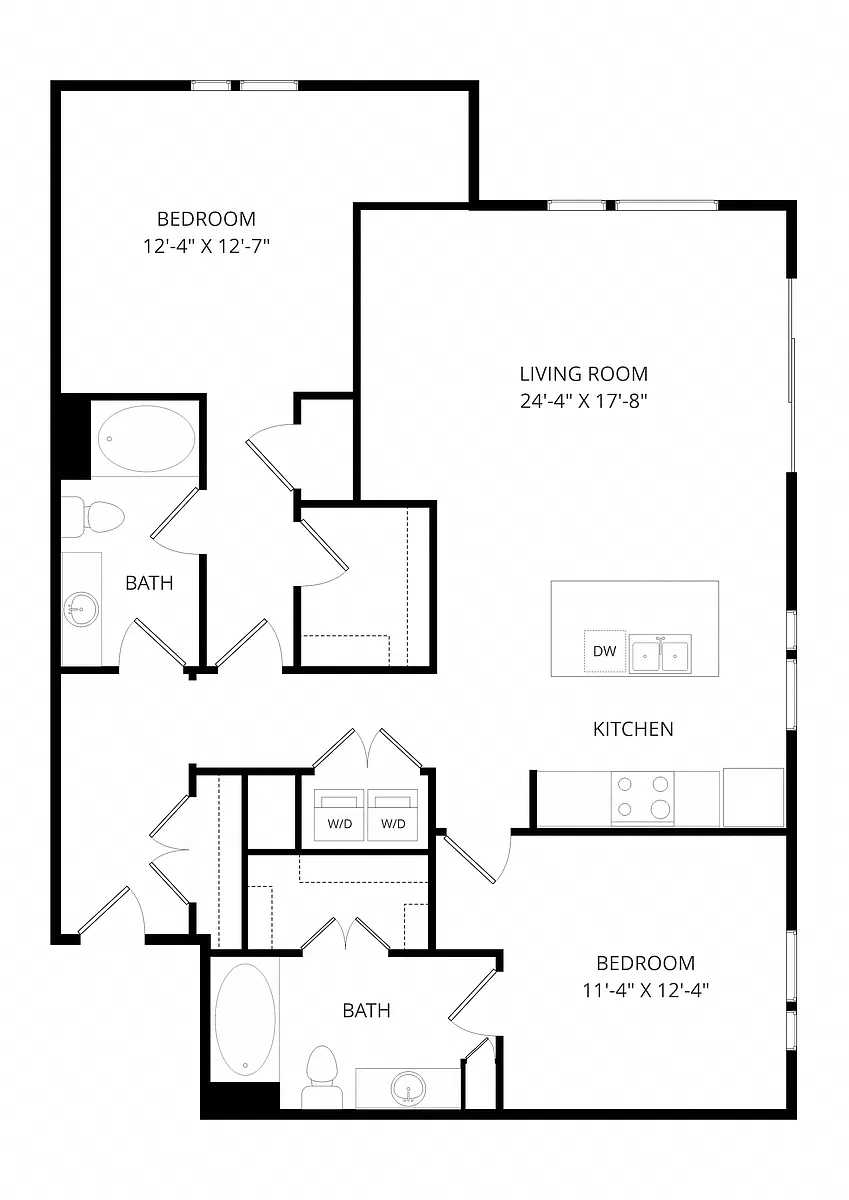 Floor plan C14 2X2