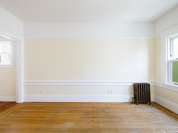 studio with open closet to the left