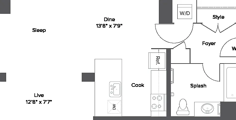 S3T Studio Floorplan S3T Studio Floorplan