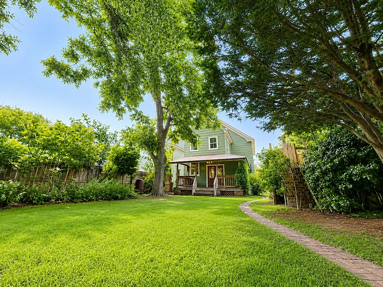 Fully fenced backyard