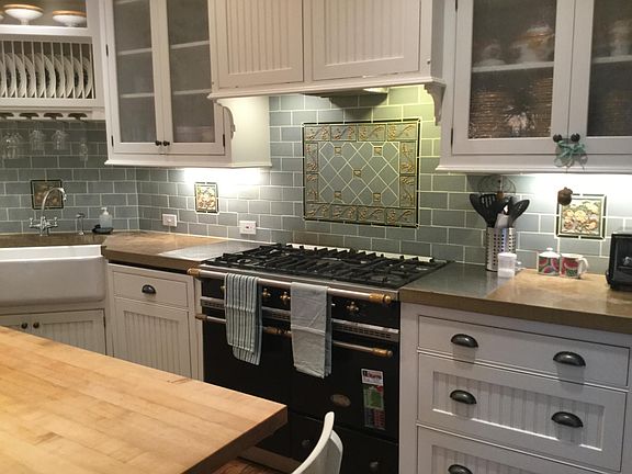 Gas stove with double oven (one gas, the other electric)