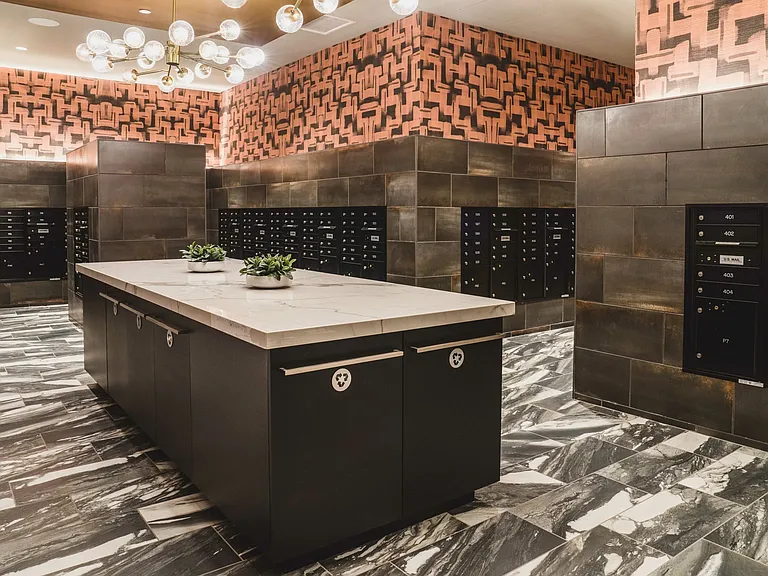 Convenient on-site package collection and secure mail room