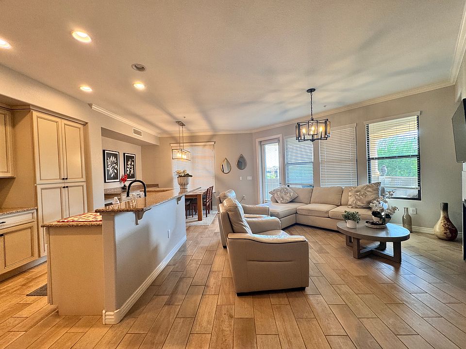 view from entry into kitchen area